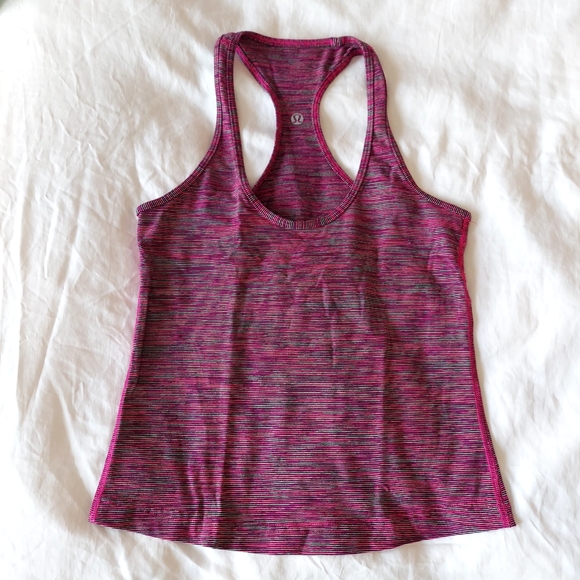 Lululemon Striped Racer Back Reversible Tank size 6 - Picture 1 of 3